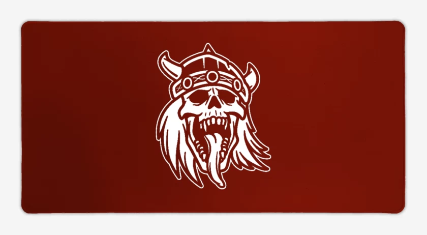 Mouse pad Gamer Rojo de Vikingo de la muerte