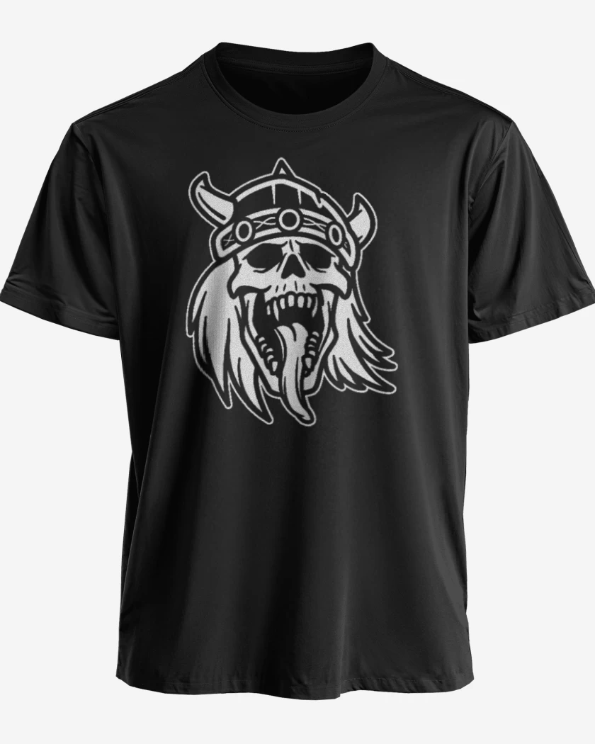 Polera premium Negro de Vikingo de la muerte