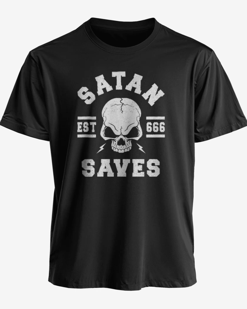 Polera premium Negro de Satan Salva
