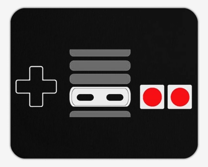 Mousepad Negro de Control nes