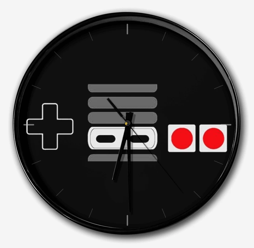 Reloj Negro de Control nes
