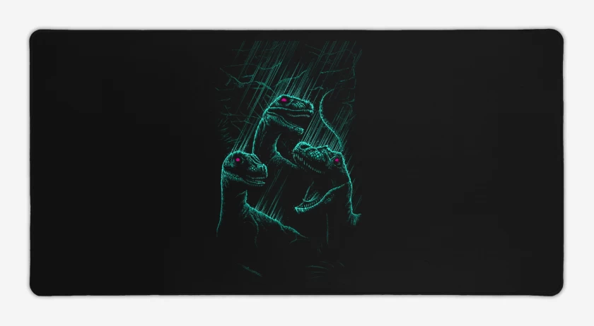 Mouse pad Gamer Negro de Raptor