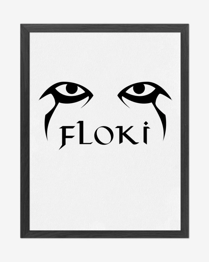 Cuadro decorativo Blanco de Floki