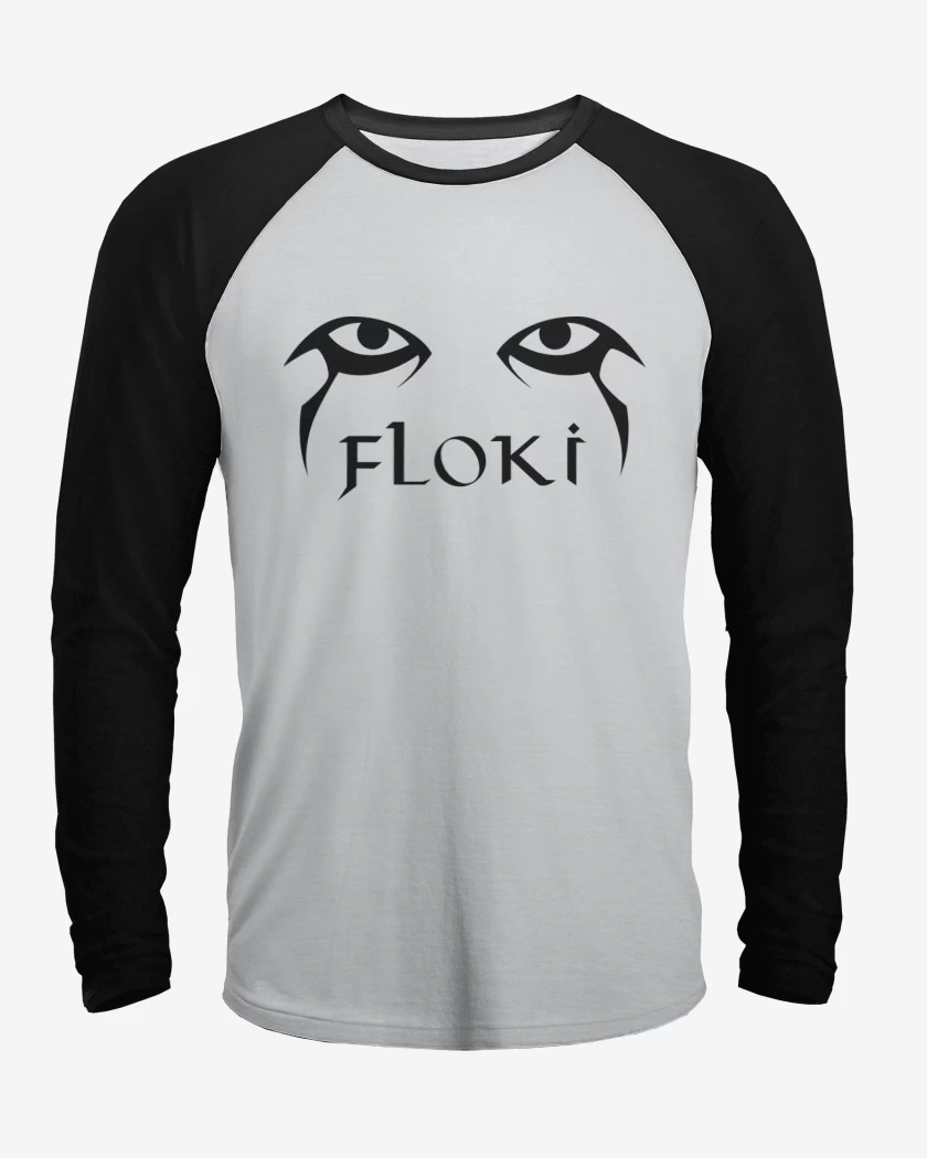 Polera Raglan Blanco / Negro de Floki