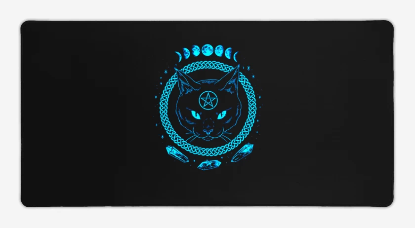 Mouse pad Gamer Gato estrella cinco puntas 
