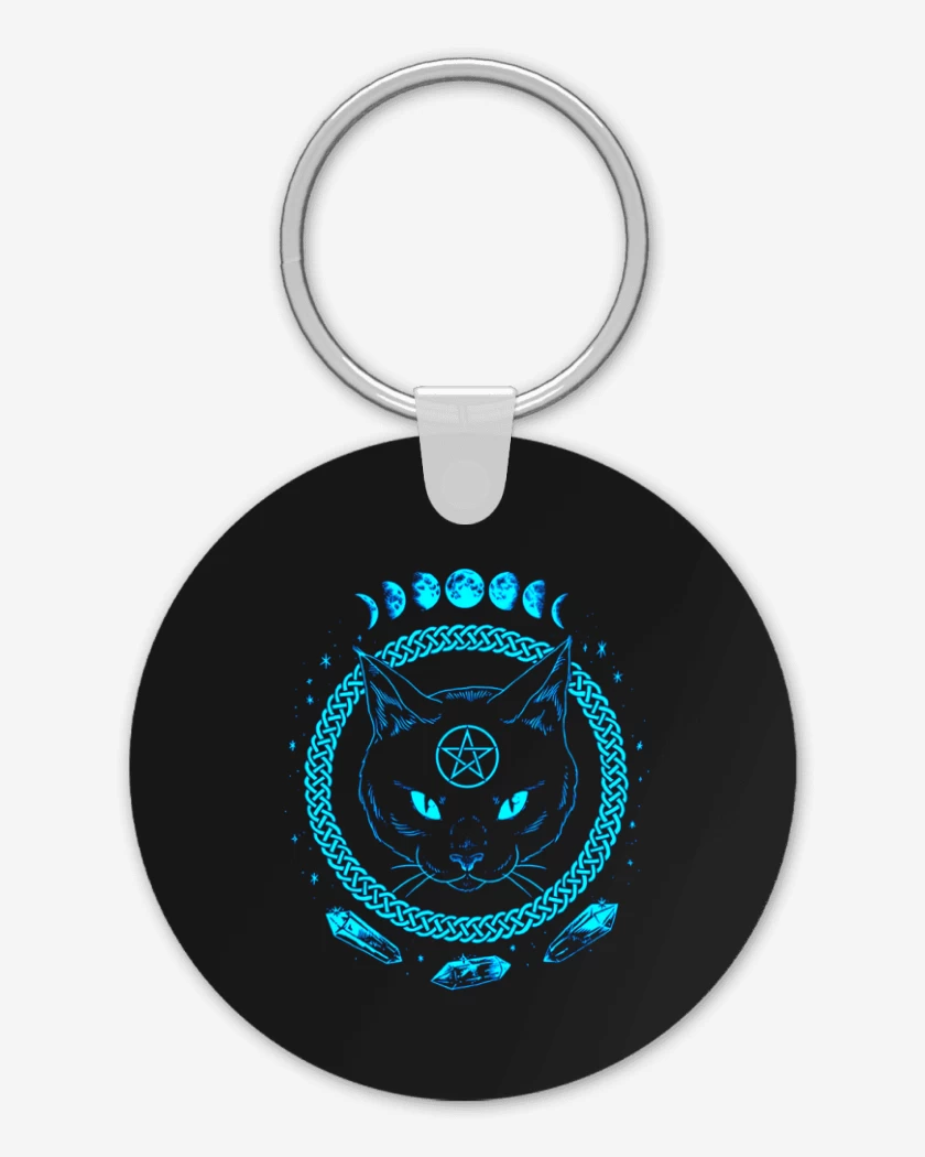 Llavero Gato estrella cinco puntas 