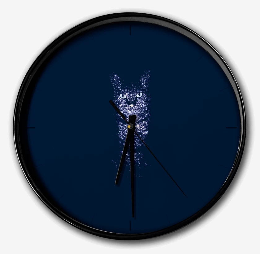 Reloj Azul Marino de Gatito estelar