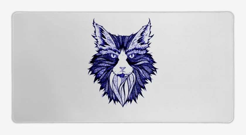 Mouse pad Gamer Blanco de Felino
