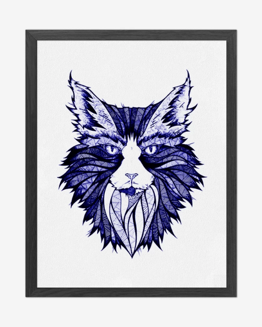 Cuadro decorativo Blanco de Felino