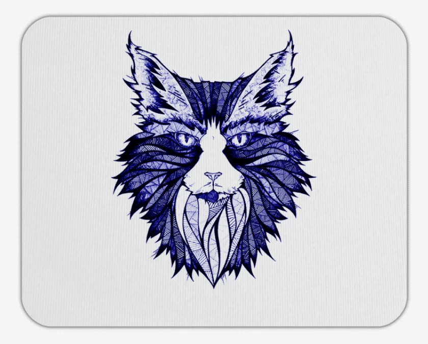 Mousepad Blanco de Felino