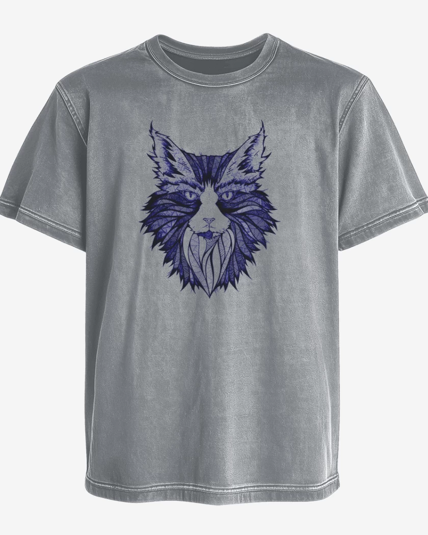Polera desgastada Gris Melange de Felino