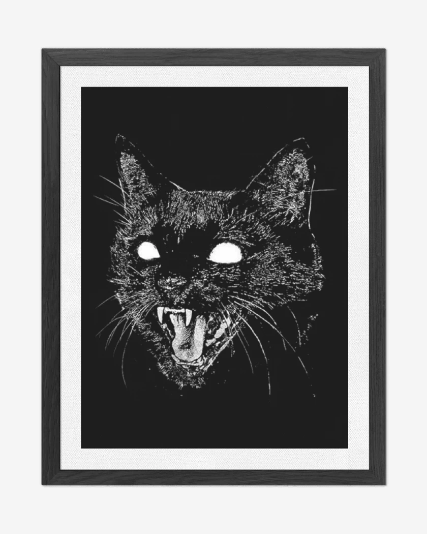 Cuadro decorativo Negro de Gato negro