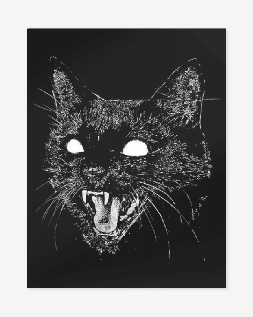 Print metalico Negro de Gato negro
