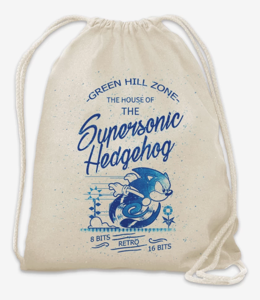 Mochila Blanco de Supersonic Hedgehog