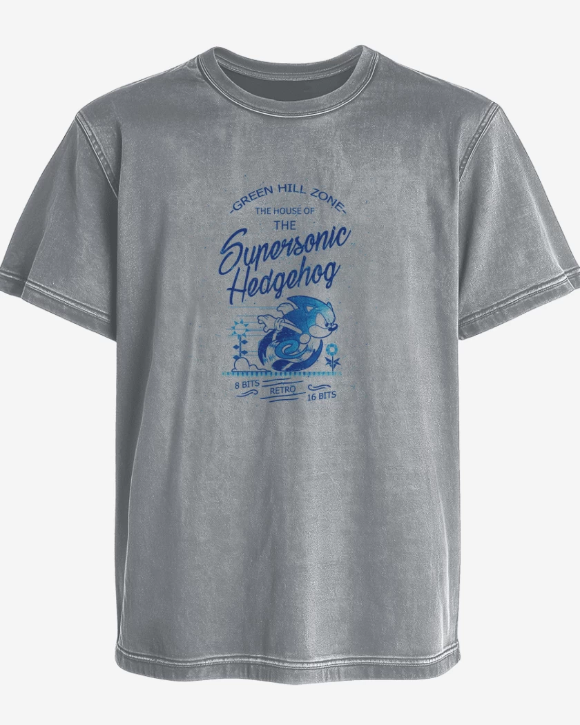 Polera desgastada Supersonic Hedgehog