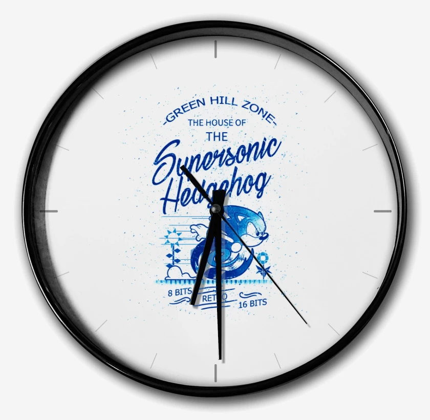 Reloj Blanco de Supersonic Hedgehog