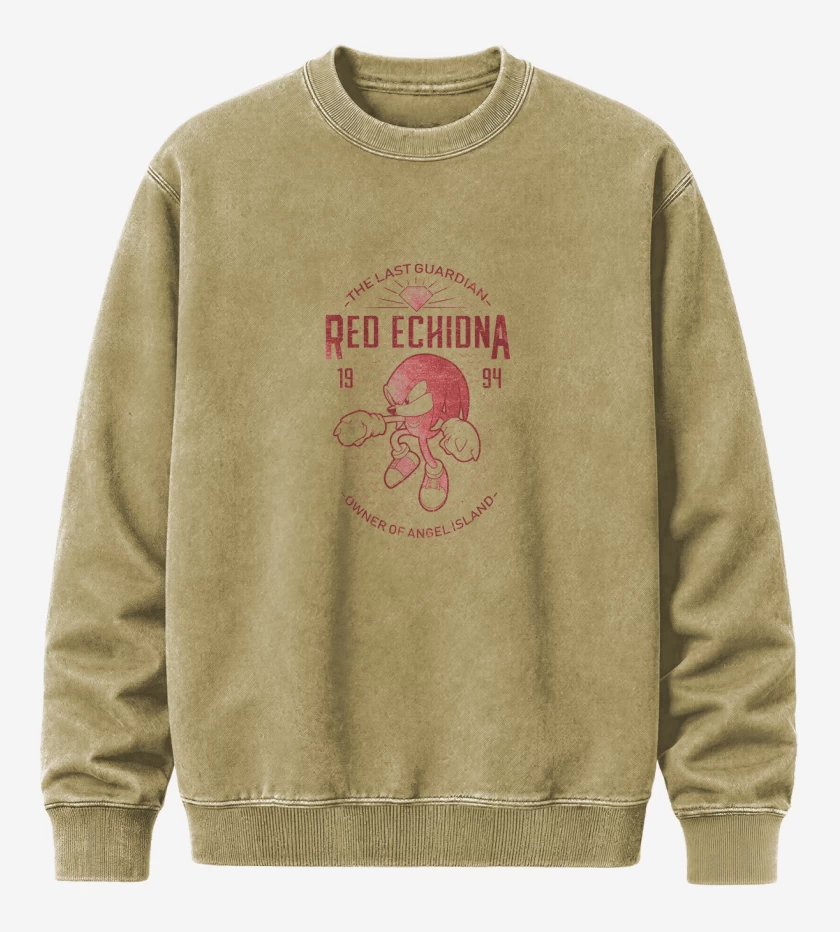 Poleron Polo Acid Wash Beige de Knucklesssss