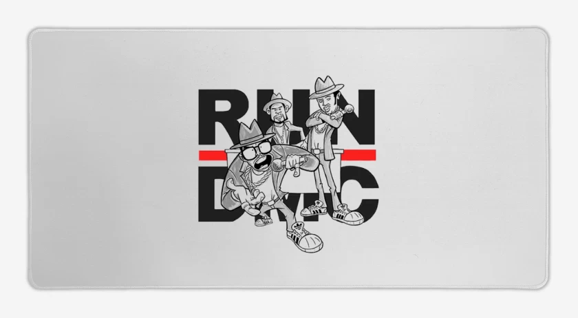 Mouse pad Gamer Blanco de RUN DMC