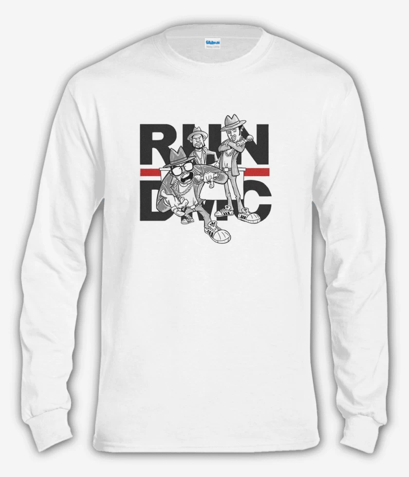 Polera manga larga Blanco de RUN DMC