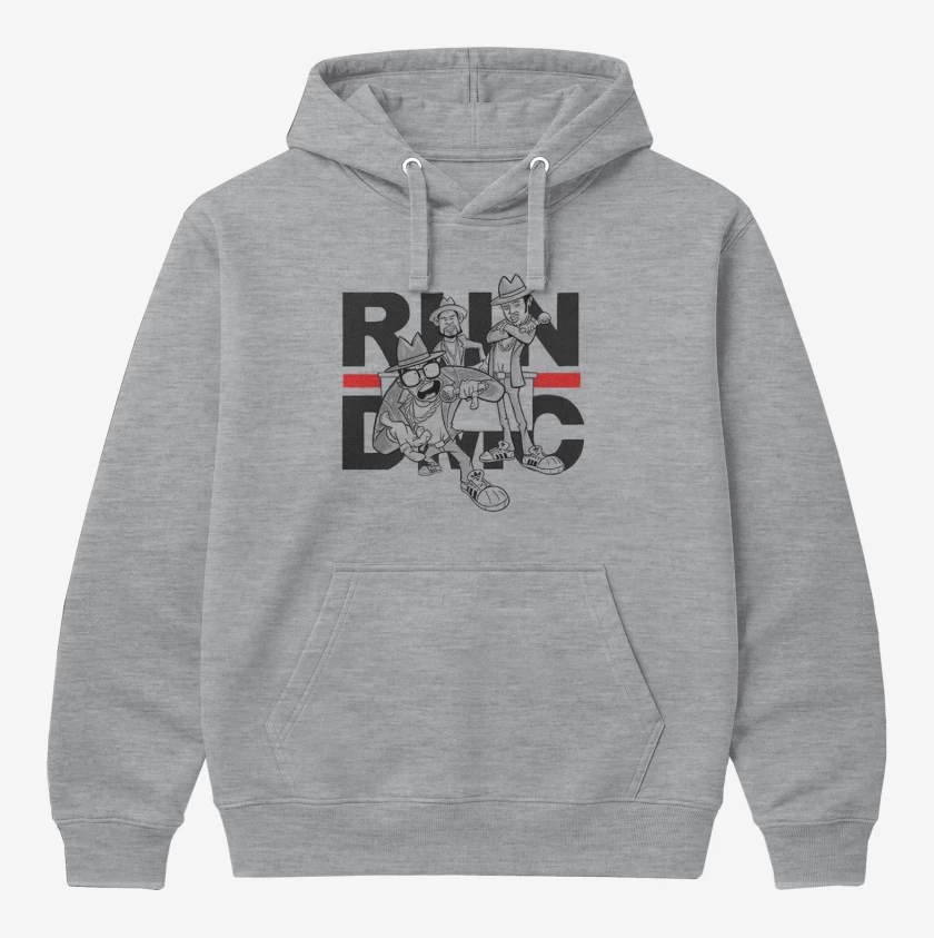 Polerón Canguro Gris Melange de RUN DMC