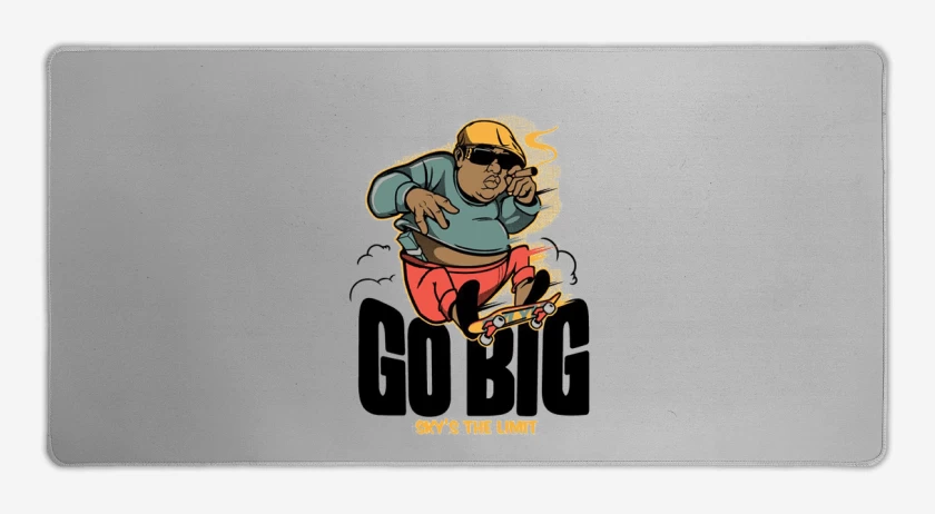 Mouse pad Gamer Gris Melange de Go BIG