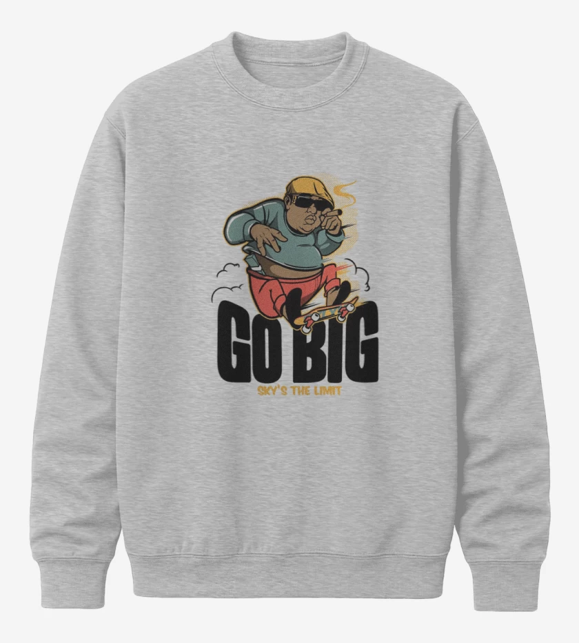 Poleron polo Gris Melange de Go BIG