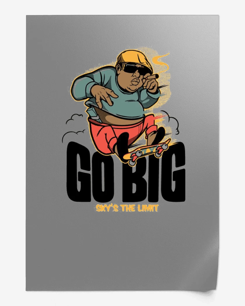 Print Gris Melange de Go BIG