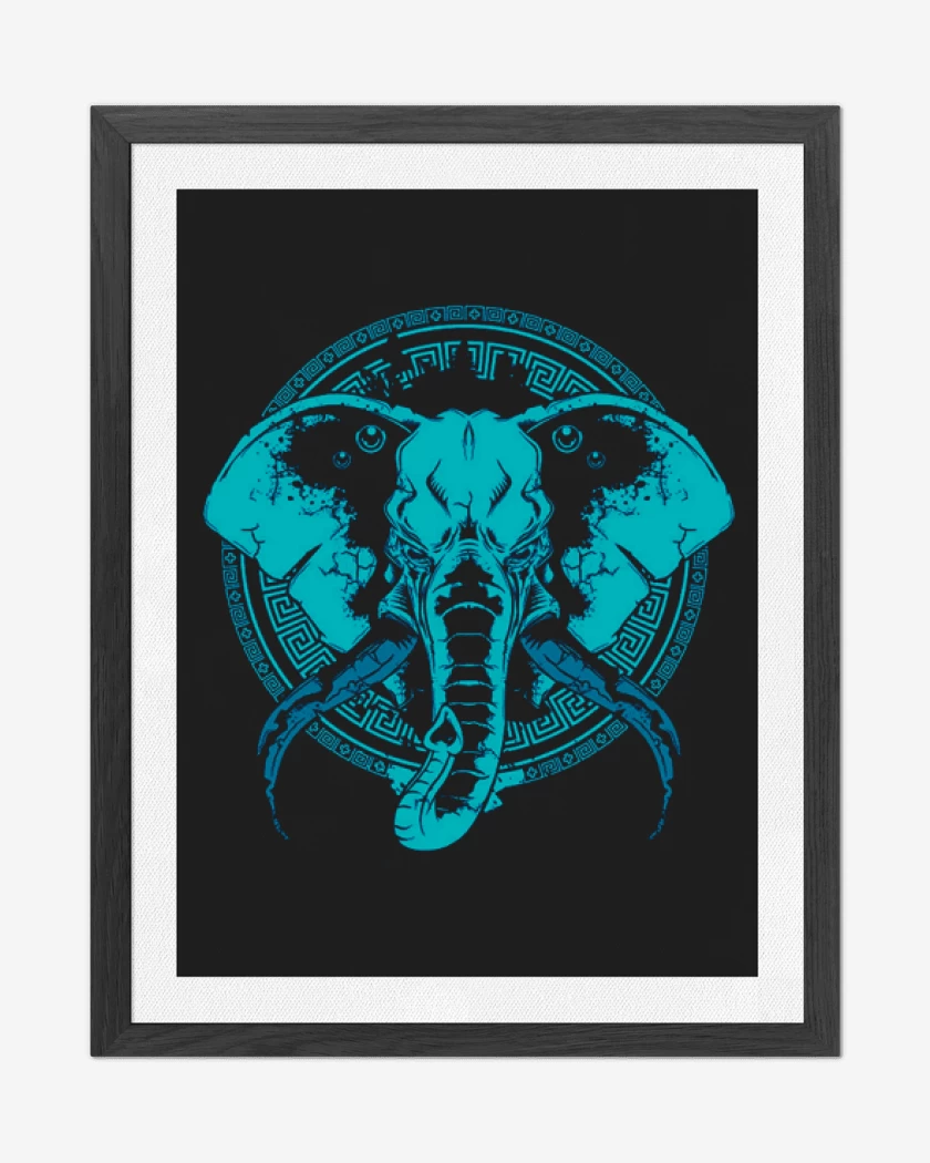 Cuadro decorativo Negro de Elephant
