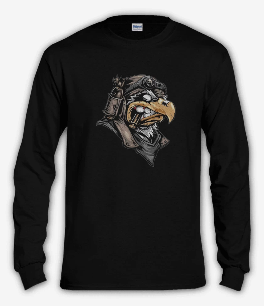 Polera manga larga Negro de Sharp Eagle