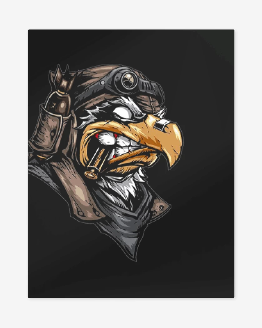 Print metalico Negro de Sharp Eagle