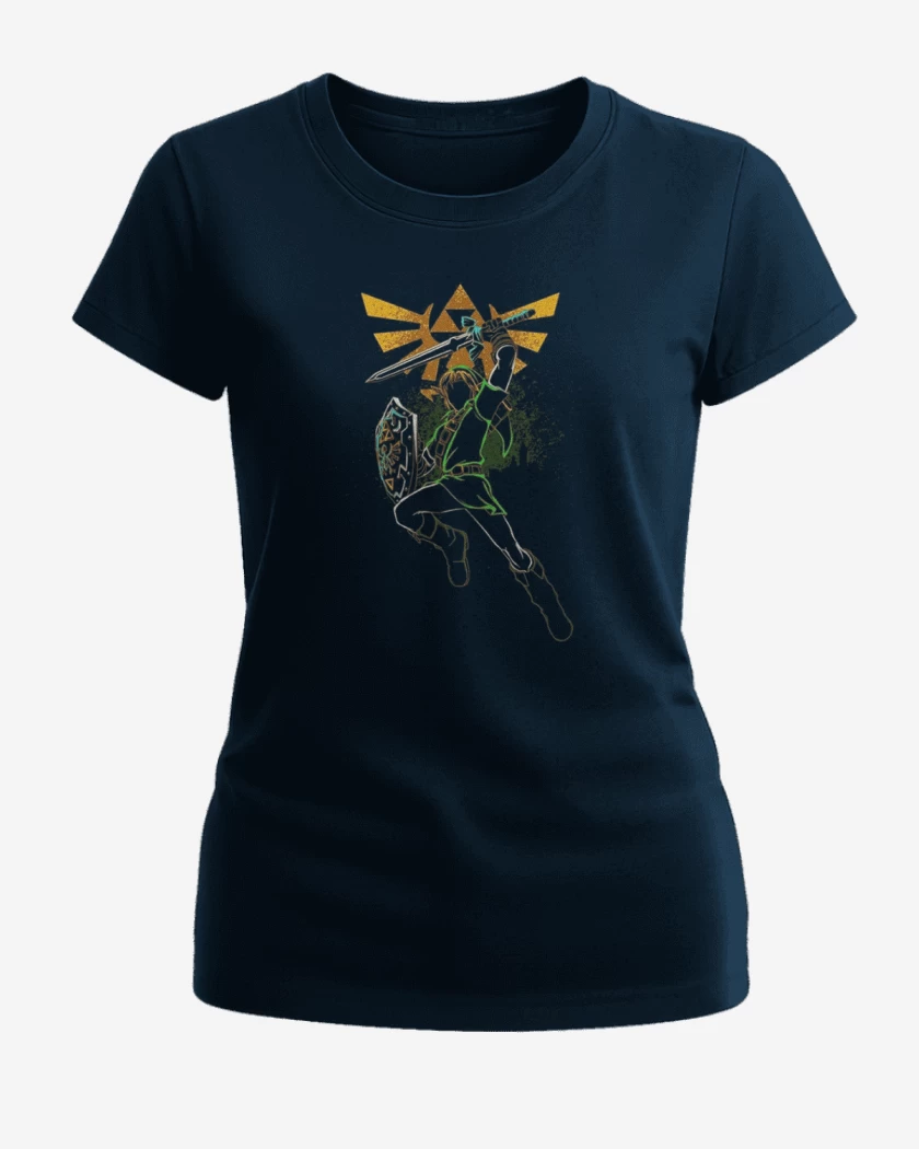 Polera de Mujer Azul Marino de Link Saltando