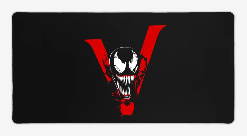 Mouse pad Gamer Negro de V veneno 