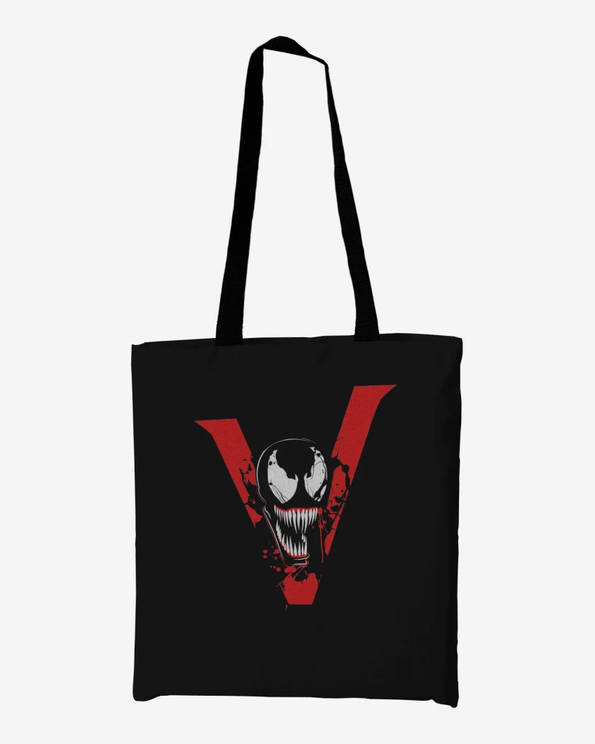 Totebag Negro de V veneno 