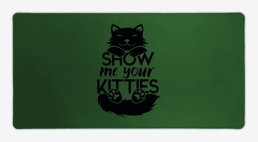 Mouse pad Gamer Verde jade de Show me your kitties 