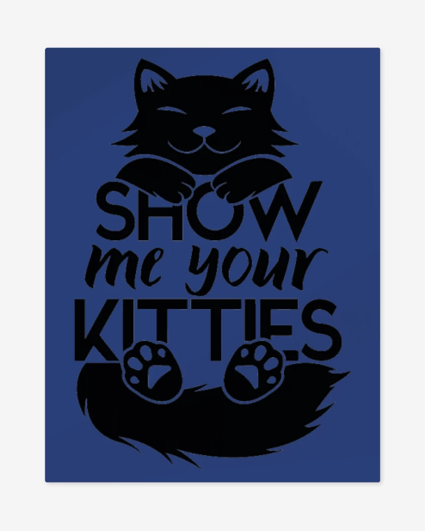 Print metalico Azul Rey de Show me your kitties 
