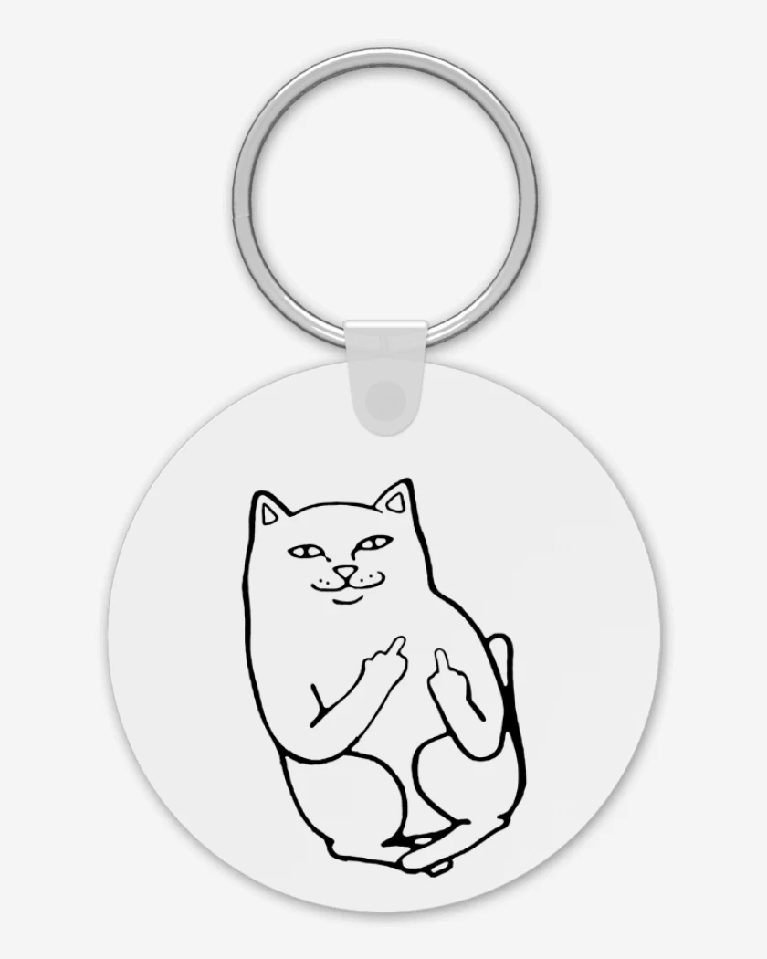 Llavero Blanco de Gatito oyuo