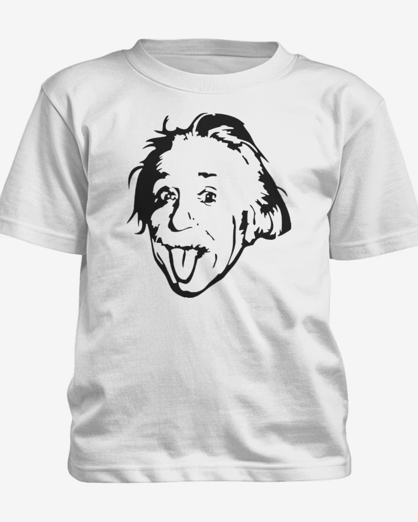 Polera de niño Blanco de Albert Einstein