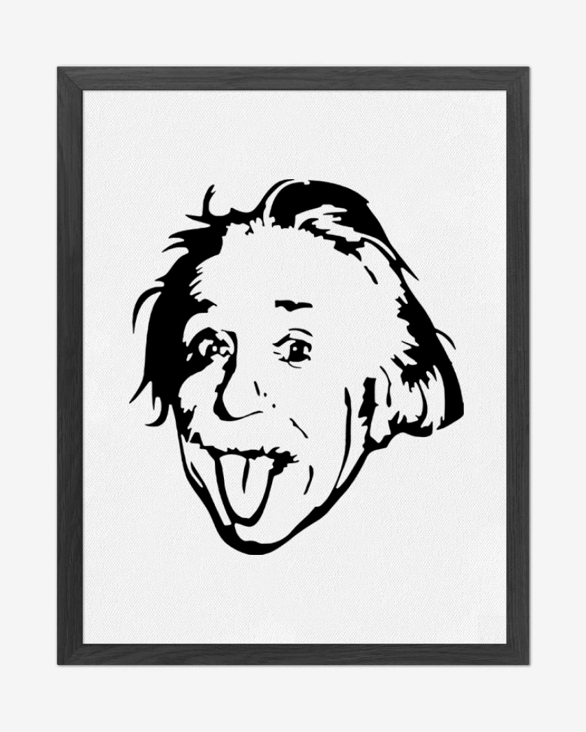 Cuadro decorativo Blanco de Albert Einstein