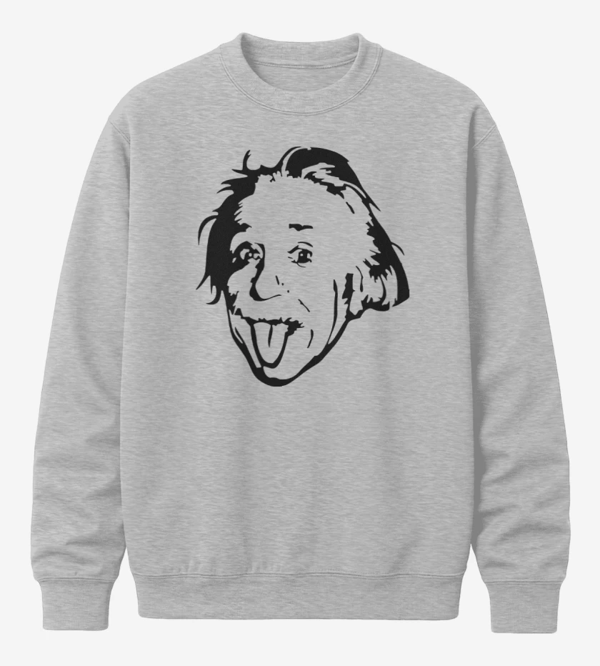 Poleron polo Gris Melange de Albert Einstein