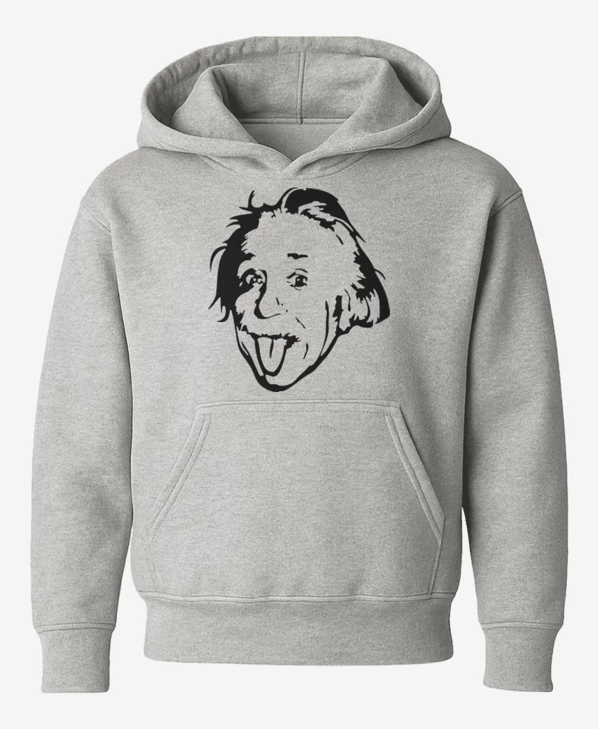 Poleron de niño Gris Melange de Albert Einstein