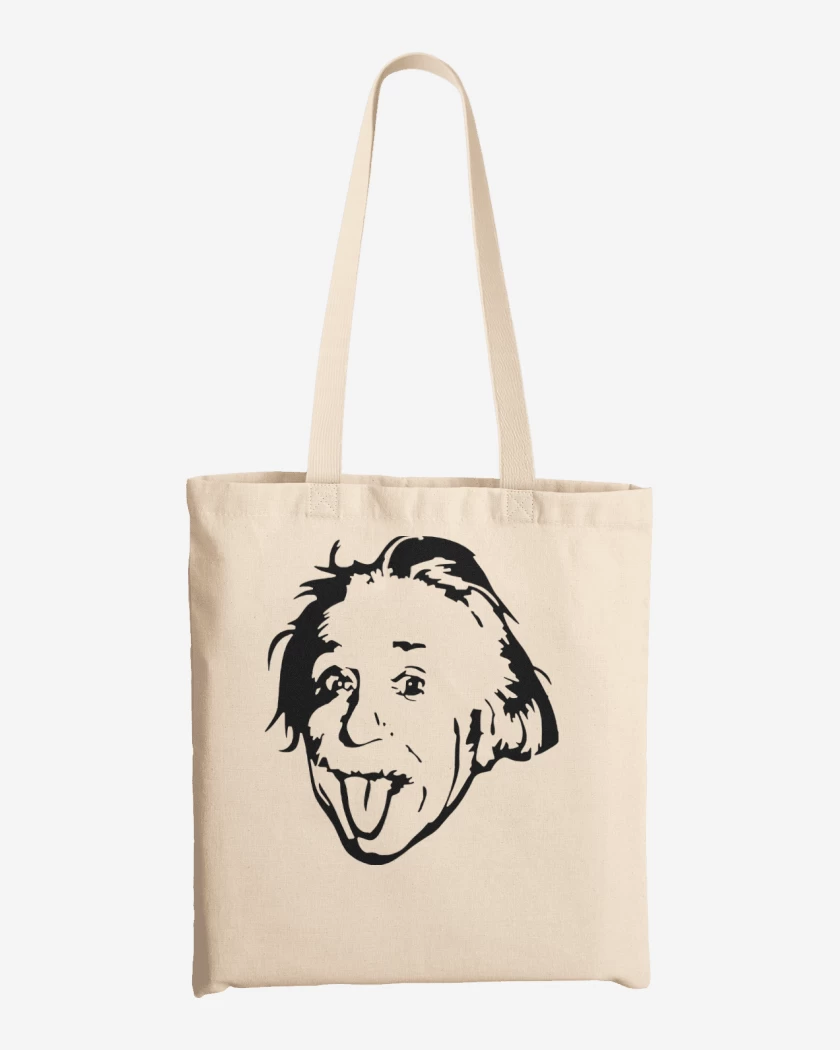 Totebag Blanco de Albert Einstein