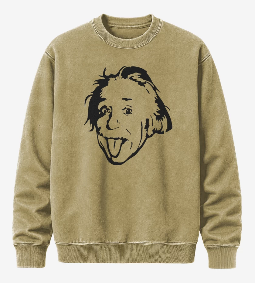 Poleron Polo Acid Wash Beige de Albert Einstein