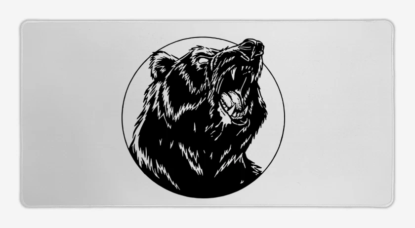 Mouse pad Gamer Blanco de Oso