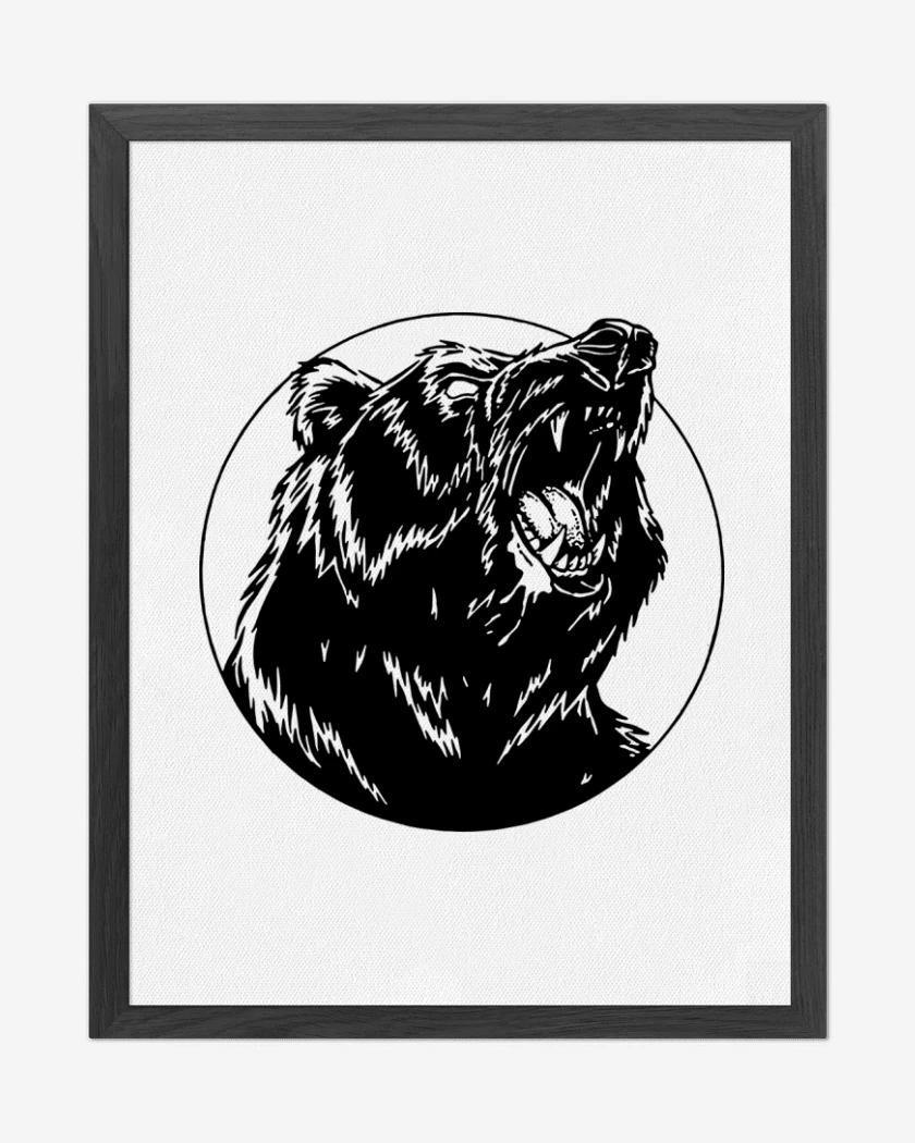 Cuadro decorativo Blanco de Oso