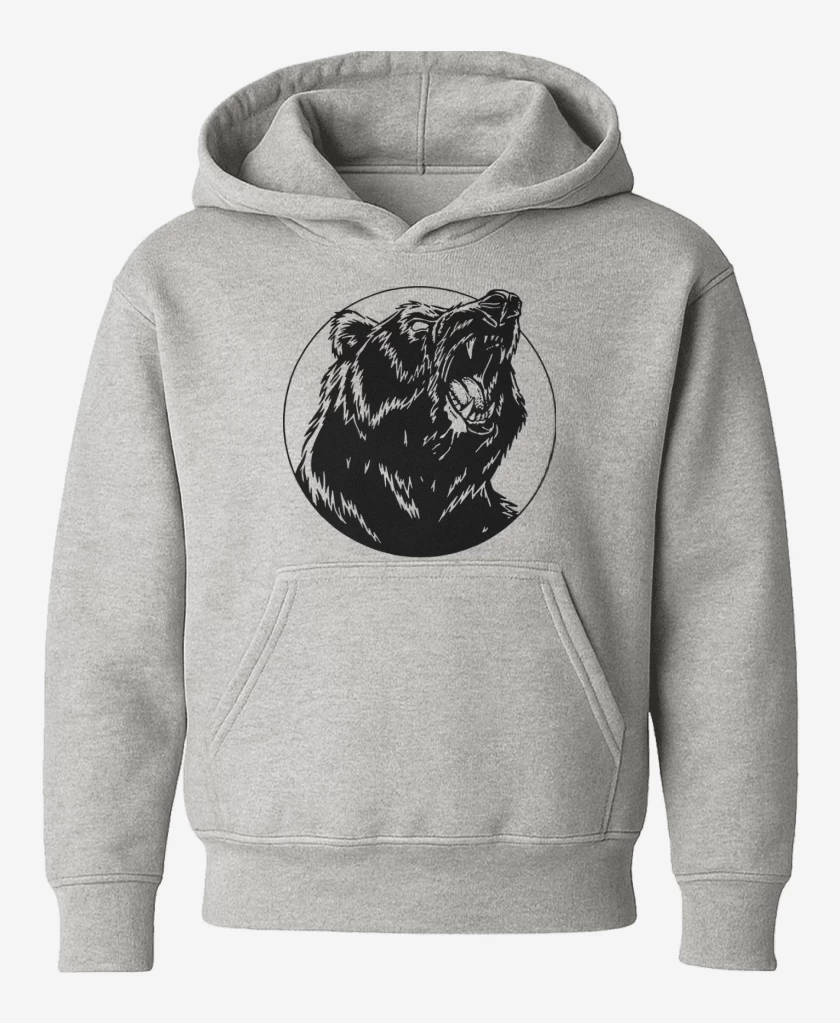 Poleron de niño Gris Melange de Oso