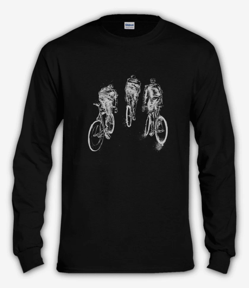 Polera manga larga Negro de Bici