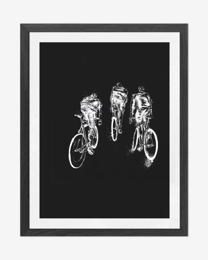 Cuadro decorativo Negro de Bici