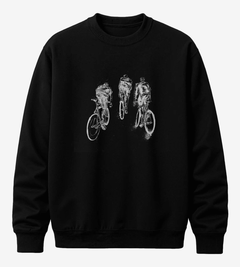 Poleron polo Negro de Bici