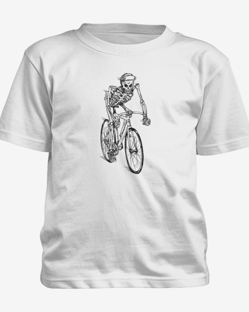 Polera de niño Blanco de Skull cleta