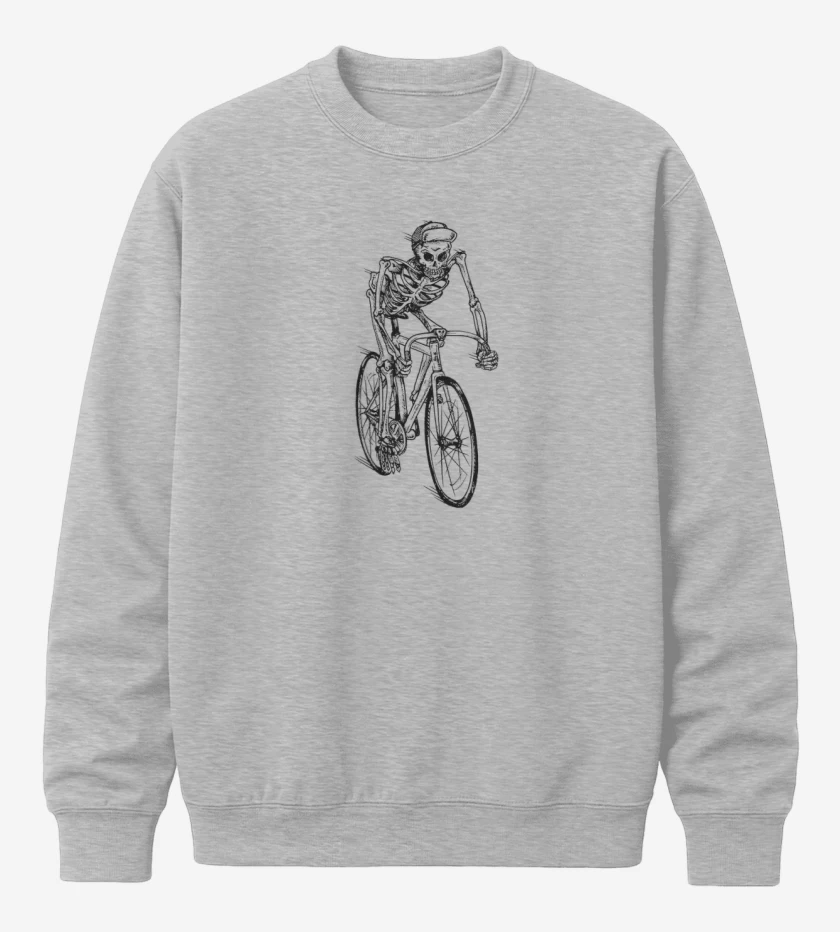 Poleron polo Gris Melange de Skull cleta